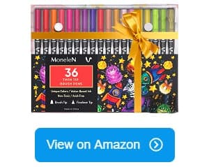 Colouring Markers Set of 24 for Adults Kids - MoneleN