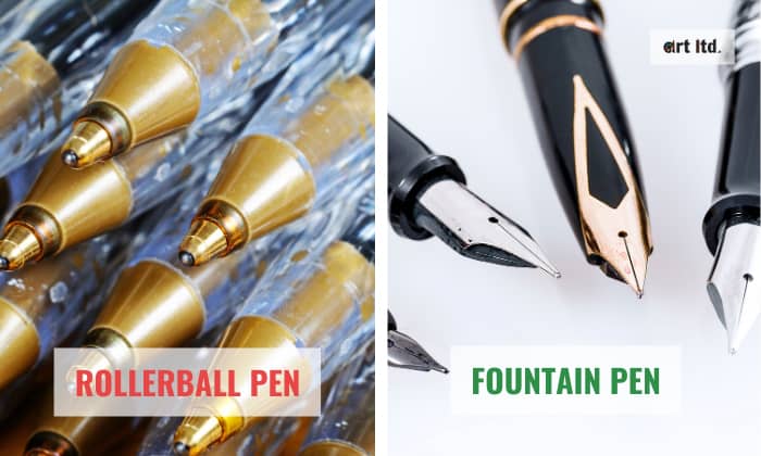 rollerball vs fountain pen